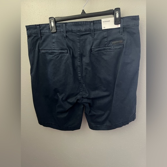 AG Wanderer 8.5-Inch Slim Stretch Cotton Chino Shorts In Navy Size 38 New - Picture 5 of 10